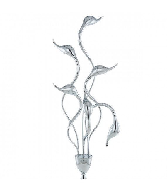 Modern floor lamp Swan Chrome