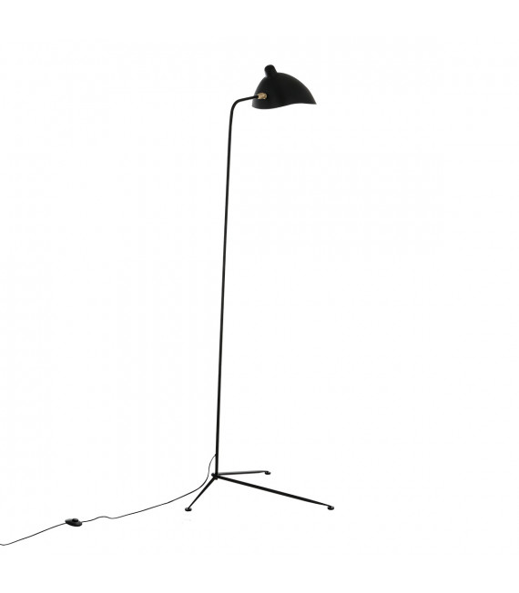 Industrial and retro floor lamp Davis Black 1 bulb