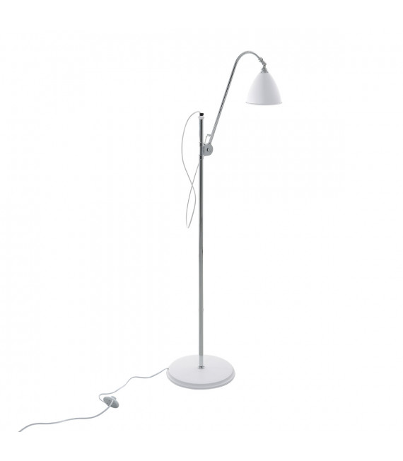 Klassische Stehlampe Evato weiß