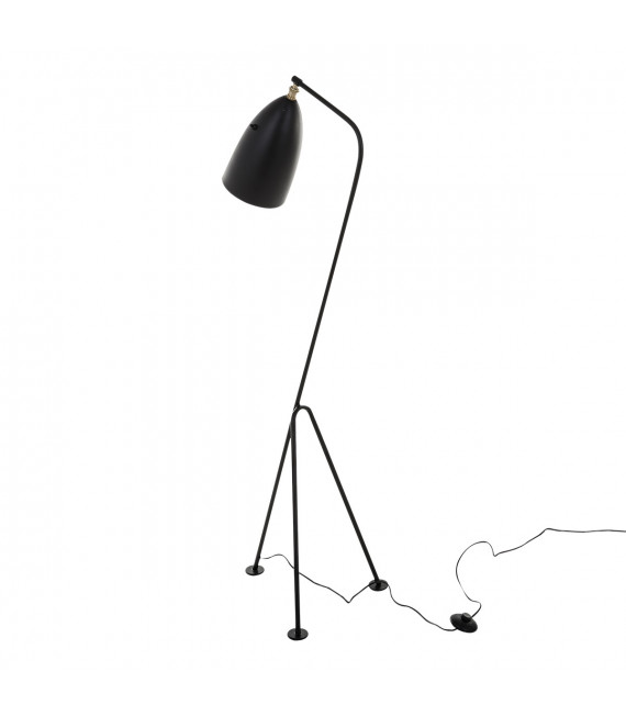 Industrial and retro floor lamp Levigne Black