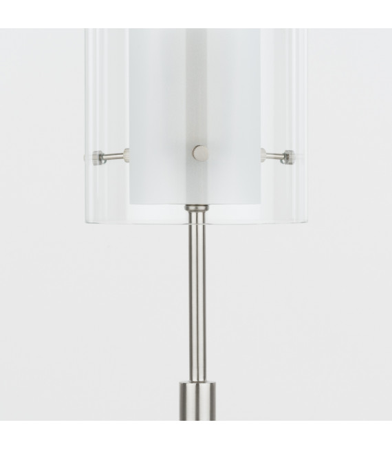 Lampada da scrivania moderna cromata opaca