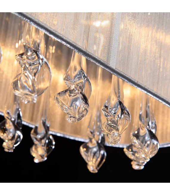 White crystal pendant light Isla