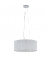 Quartz II crystal pendant lamp Chrome and metal