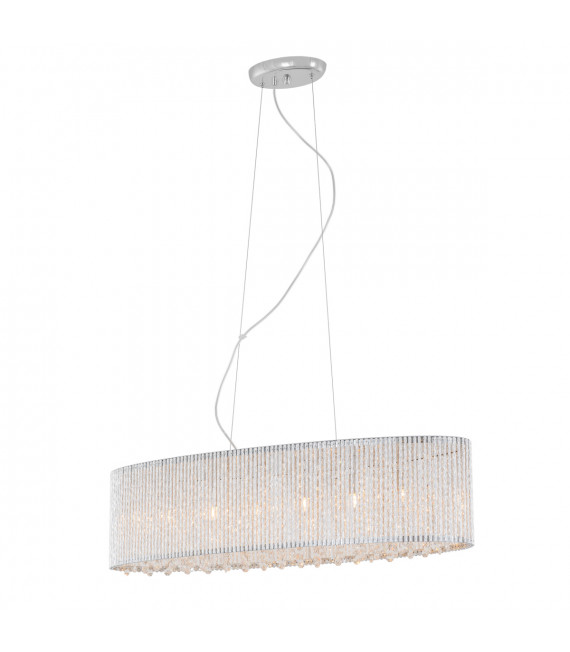 Lampadario in cristallo Anabella argento