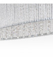 Crystal suspension Anabella silver in glass