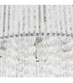 Suspension en cristal Anabella argent en aluminium