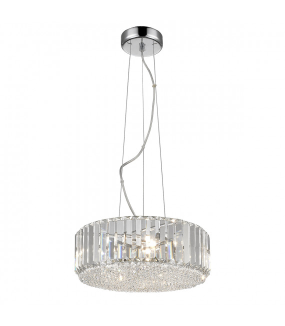 Bradley Chrome crystal pendant light