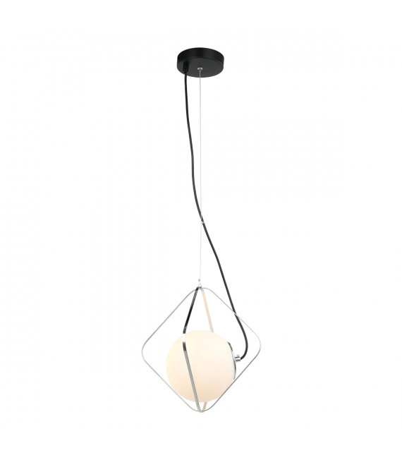 Moderne Pendelleuchte Canto Chrome, schwarz