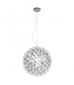 Suspension moderne Adriana Chrome en acier