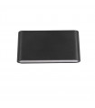 Applique de jardin en aluminium Romano Noir
