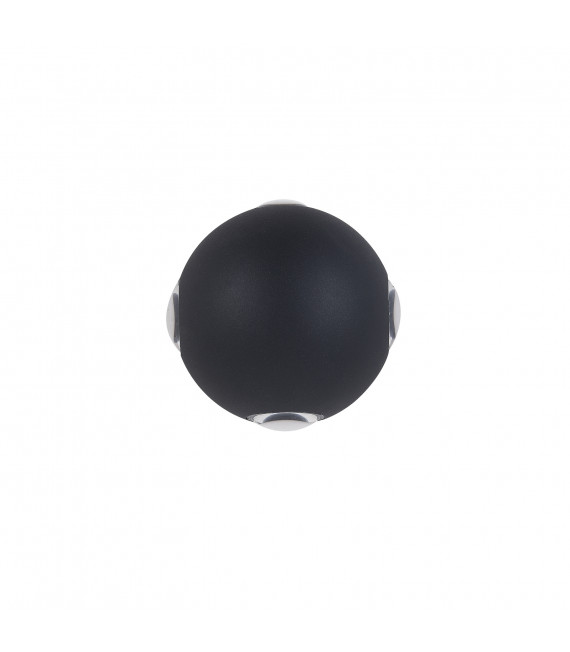 Moderne Gartenwandleuchte Trivento Black