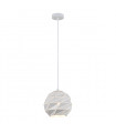 Suspension moderne Palermo blanche 1 Ampoule