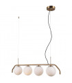 Suspension moderne Carimi abat jour blanc