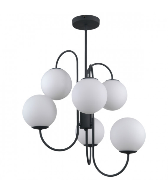 Industrial and retro suspension Gela Black