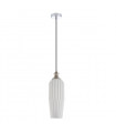 Suspension moderne Rodez Nickel satiné