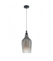 Suspension moderne Sabres Noir mat et gris fimé