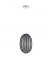Modern pendant lamp Parlo Chrome and smoked gray
