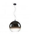 Modern suspension Namelo Chrome in metal and glass