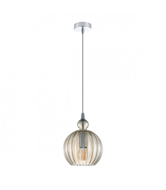 Moderne Pendelleuchte Biron Chrome