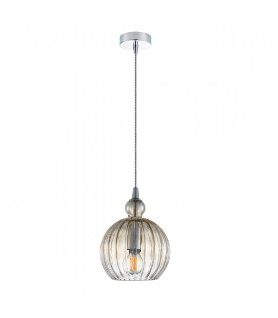 Modern suspension Biron Chrome and cognac