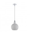Suspension moderne Biron Chrome en métal
