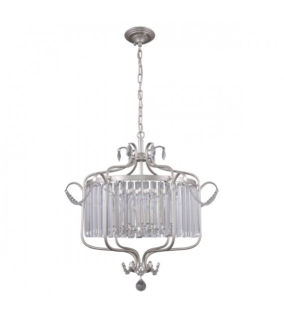 Crystal suspension Rinaldo Champagne silver Diameter 66 Cm
