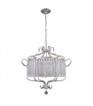 Suspension en cristal Rinaldo Champagne argent Diametre 66 Cm