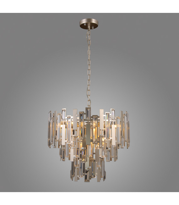 Lukas Champagner Kristall Pendelleuchte Gold