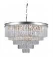 Verdes crystal pendant light silver