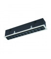 Technical and modern recessed ceiling light Harper White black