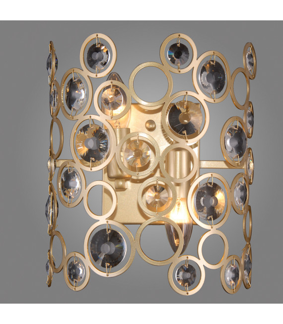 Nardo Champagne gold crystal wall light