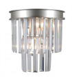 Verdes crystal wall light silver