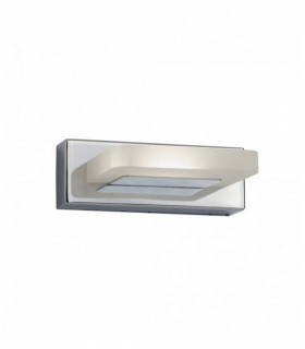 Wandleuchte LED 1 Ampulle Chrom / Mattglas