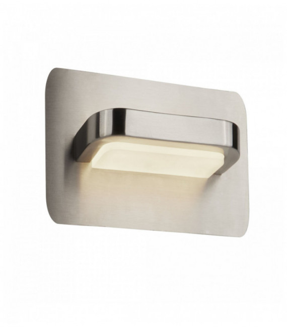 Parete argento satinato LED luce / vetro smerigliato