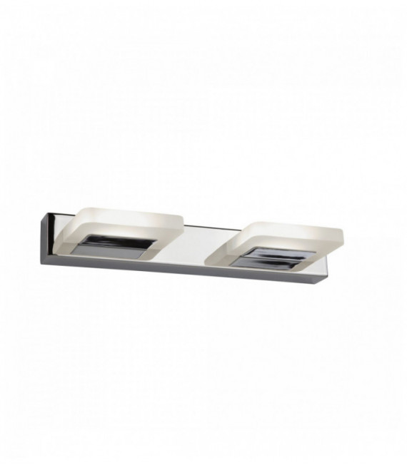 Wandleuchte LED-Lampen 2 Chrom / Mattglas