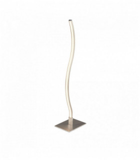 Table lamp wave led satin silver wave-square base
