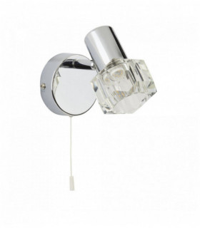 Spot LED TRITON 1 Ampulle mit transparenten Glassubstrat Chrom