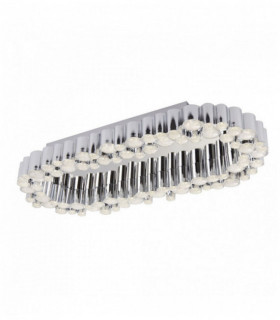 Deckenkristall Darcy Rohr LED oval Chrom