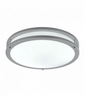 Plafonnier led argent / blanc