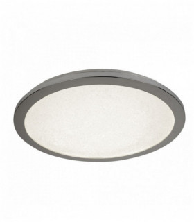 Techo de cromo 30cm LED dia y ip44 arena cristal