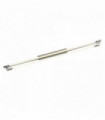 Plafonnier double bandeau led 2 x 18 watts inox