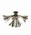 Shake pendant light 3 bronze / transparent