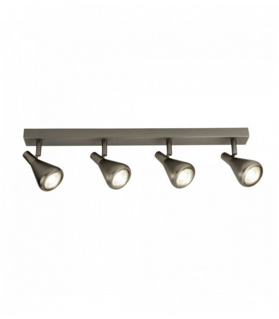 Barra del proyector tinley 4 ampoulesgu10 plata antigua