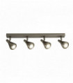 Tinley 4 Bulbs GU10 Antique Silver Bar Spotlight