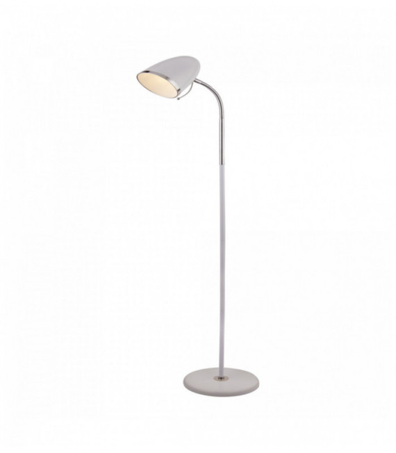 Boston floor lamp white and chrome