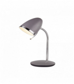 Boston gray and chrome desk lamp