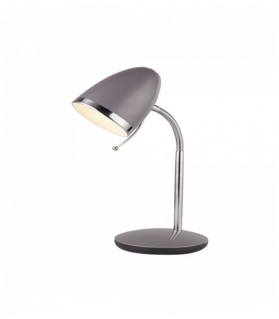 Boston gray and chrome desk lamp