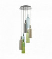 Suspension bottles 7 ampoules bouteille en verre multicolore multi-gouttes