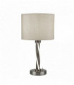 Lampe de table vegas led twist argent satiné