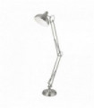 Satin silver jeremiah floor lamp